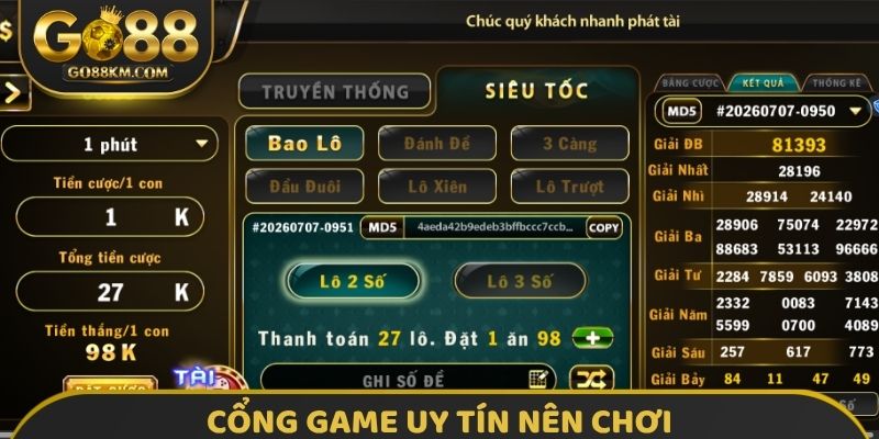 Cổng Game uy tín nên chơi