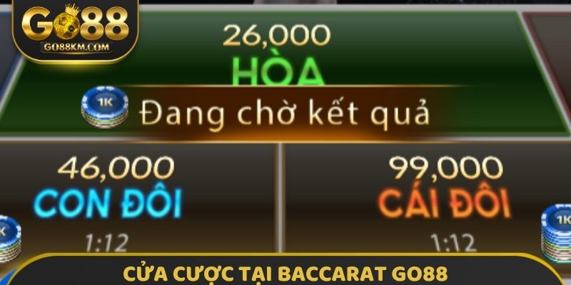 Cửa cược tại Baccarat GO88