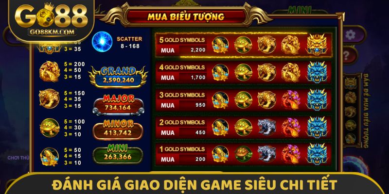 Đánh giá giao diện game siêu chi tiết