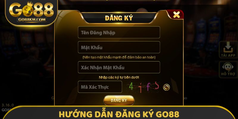 Hướng dẫn đăng ký GO88