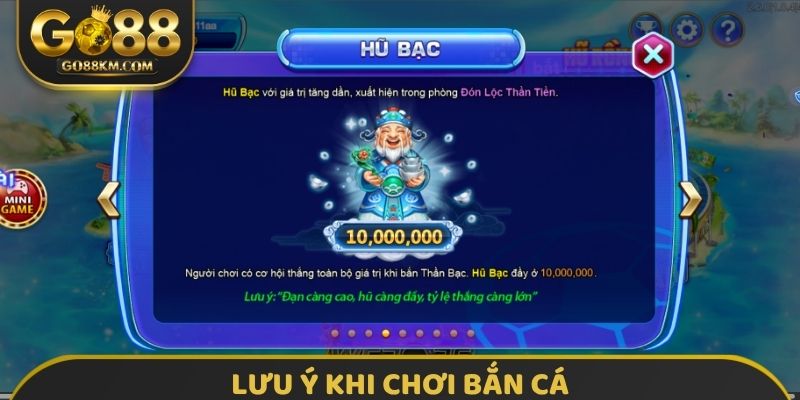 Lưu ý khi chơi bắn cá