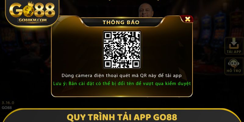 Quy trình tải app GO88