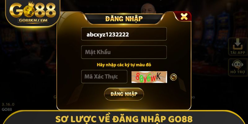 Sơ lược về đăng nhập GO88