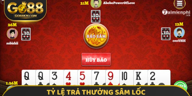Tỷ lệ trả thưởng sâm lốc